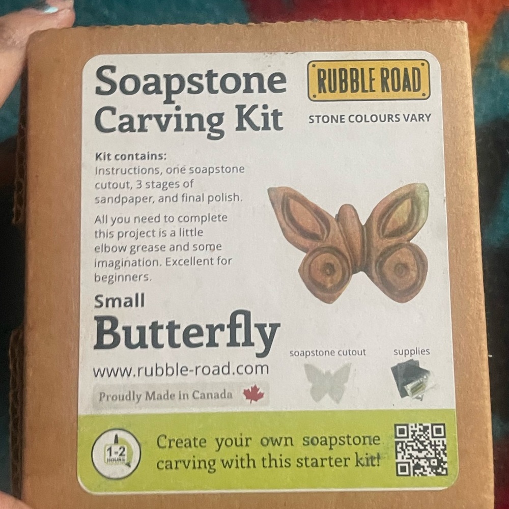 Rubble Road Soap carving kit Butterfly